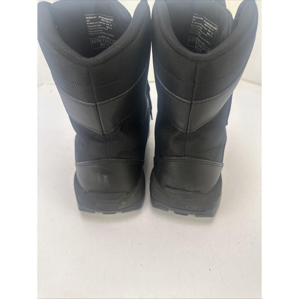 Men's Black Tactical Boots - Supportive Lace-Up Design Size 9 New In Box - Picture 4 of 8